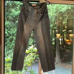 Madewell two tone jeans